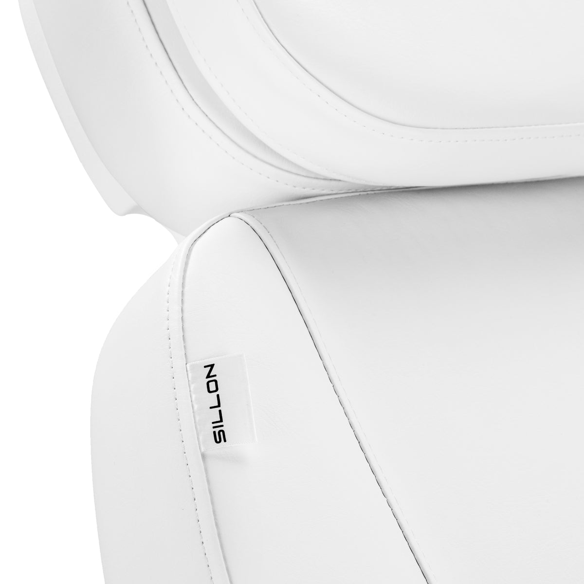 SILLON Luxus-Kosmetikliege, elektrisch, 3 Motoren, weiß, Fußbedienung