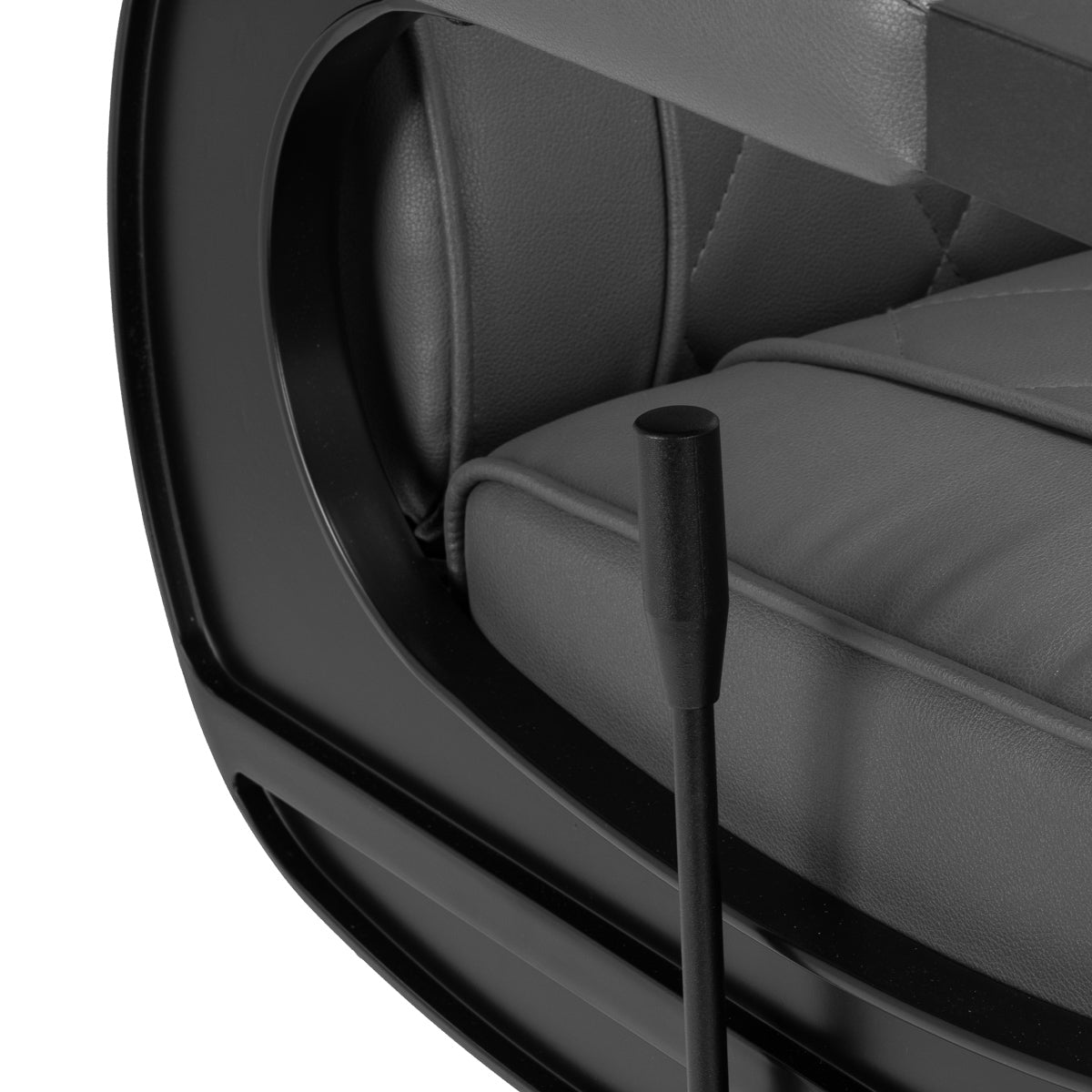 Hair System BM880 Grå barberstol med sort stel
