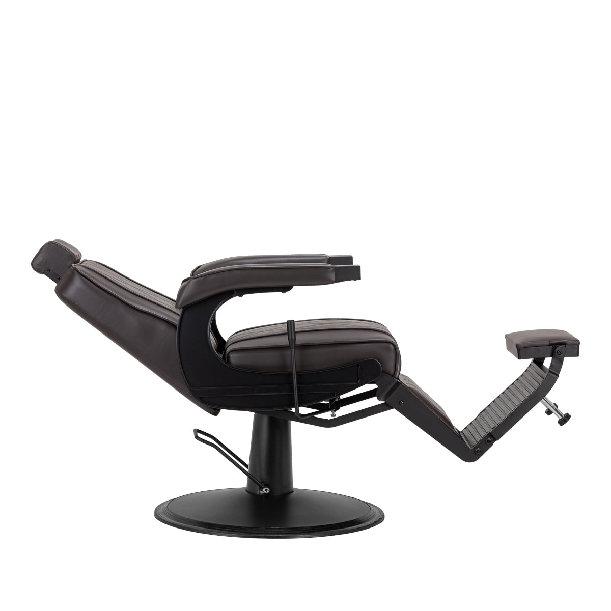Hair System BM880 brun barberstol med sort stel