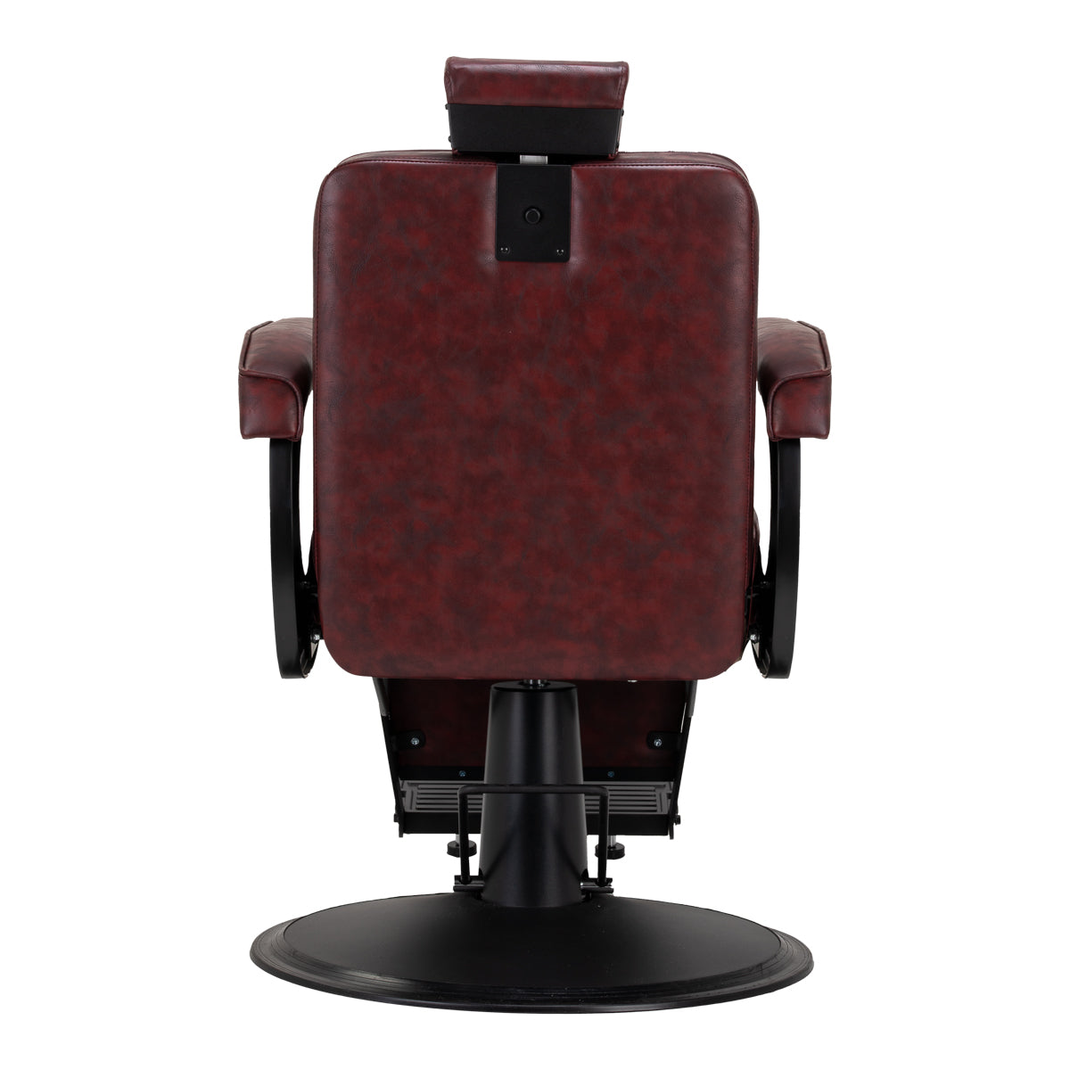 Hair System BM880 auxrød barberstol med sort stel
