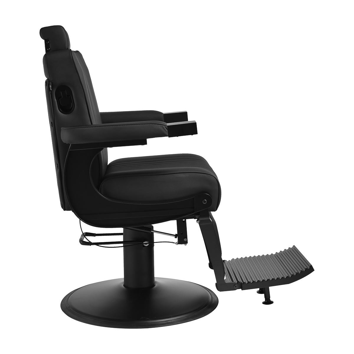 Gabbiano Levi sort barberstol med sort stel