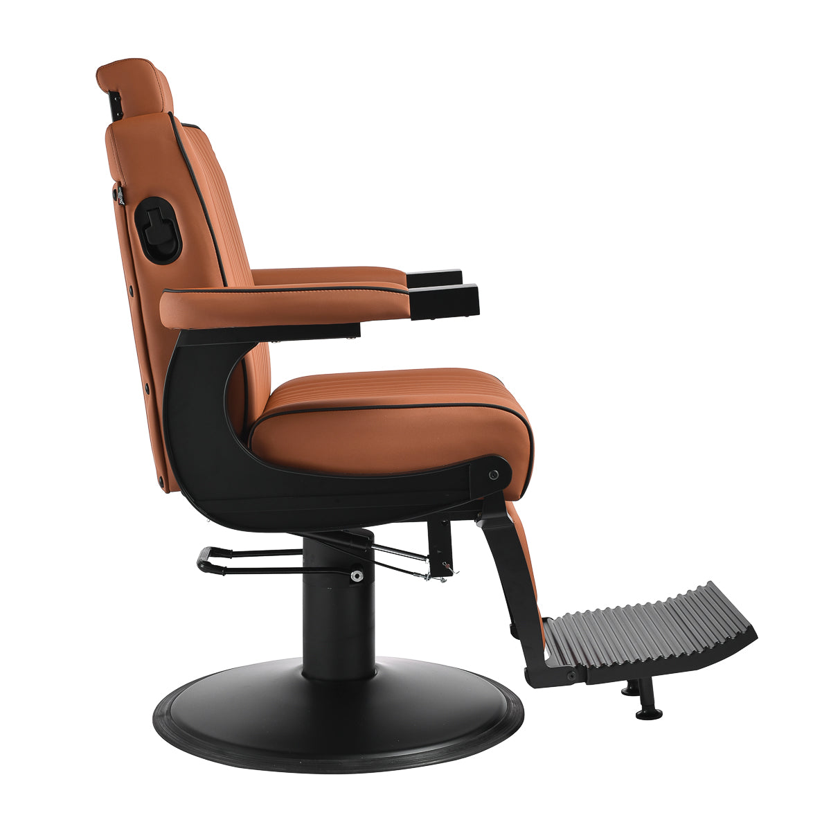 Gabbiano Levi brun barberstol med sort stel
