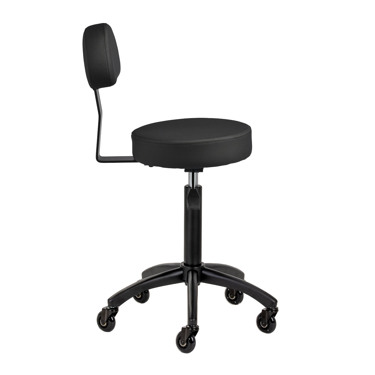 Gabbiano D026 Sort frisørskammel