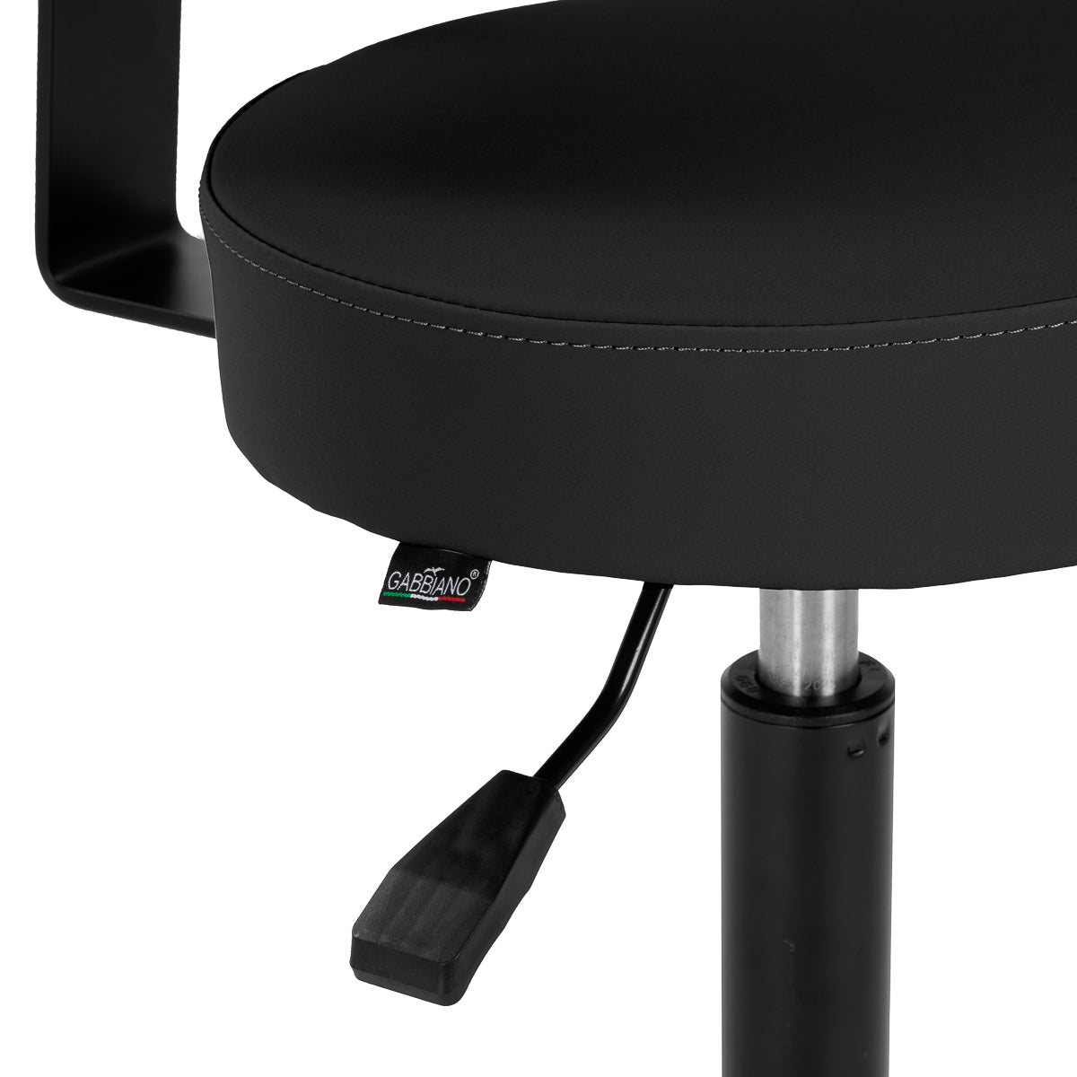 Gabbiano D026 Sort frisørskammel