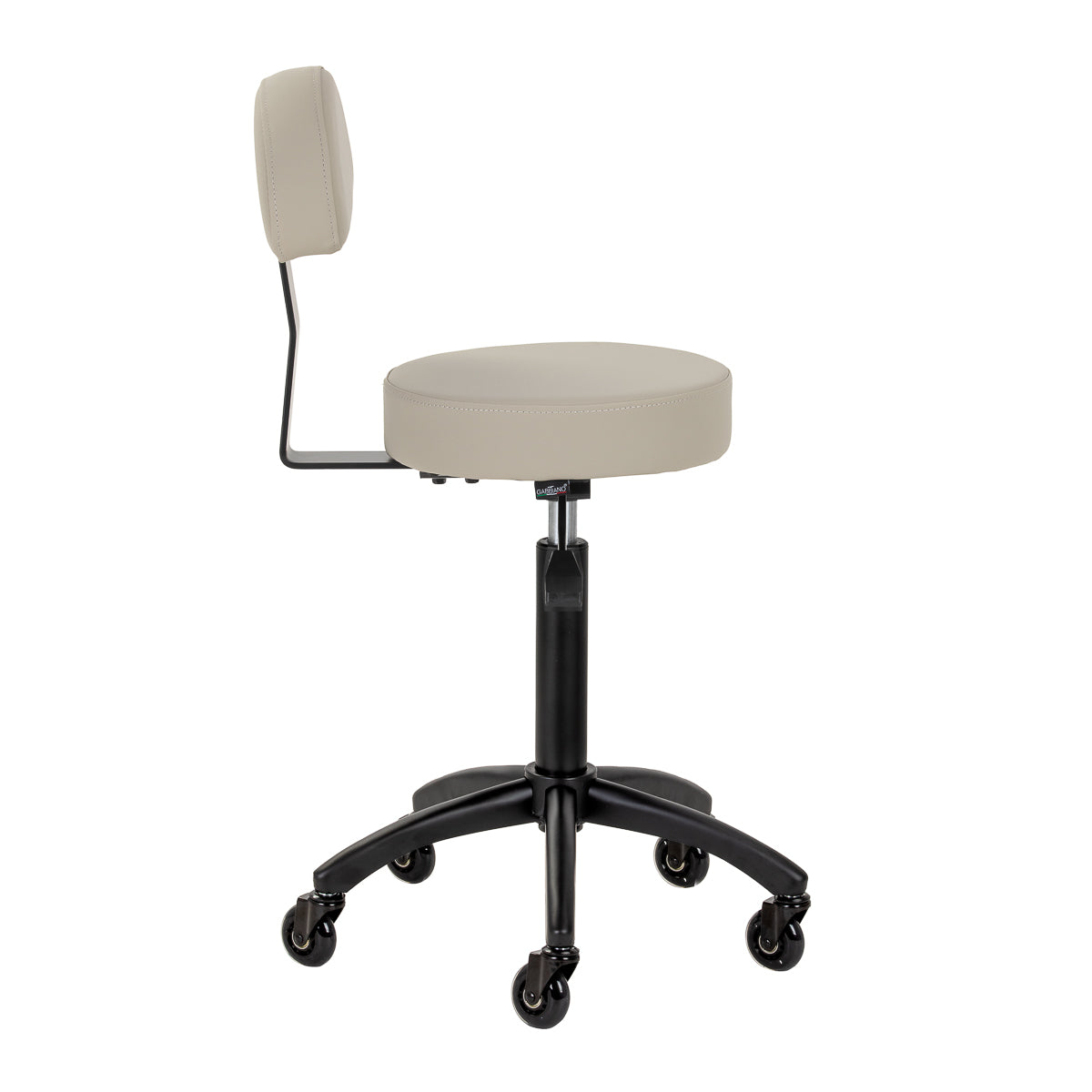 Gabbiano D026 gråbeige frisørskammel