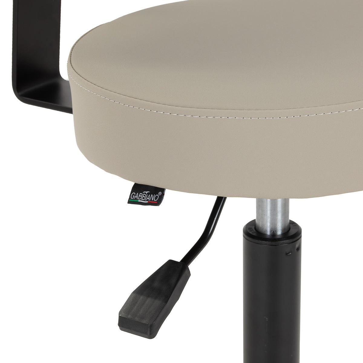 Gabbiano D026 gråbeige frisørskammel