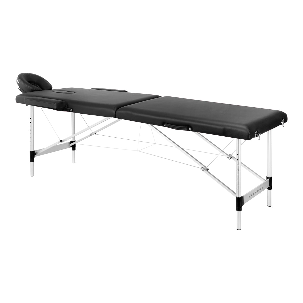 BALANCE Massagebriks 2 zonet Sort Aluminiumben