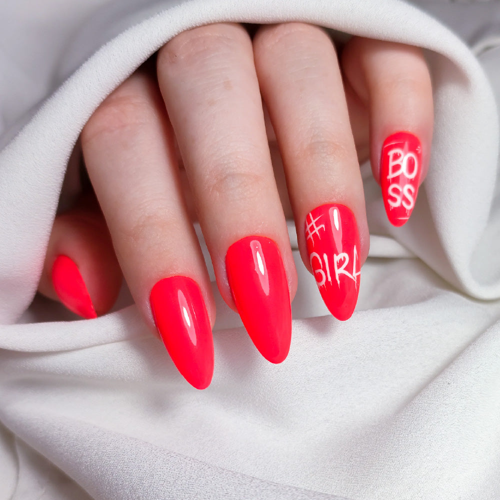 Gel Lak - Personlighed - Grapefruit Electric med Neon Finish - Next Cosmeitcs