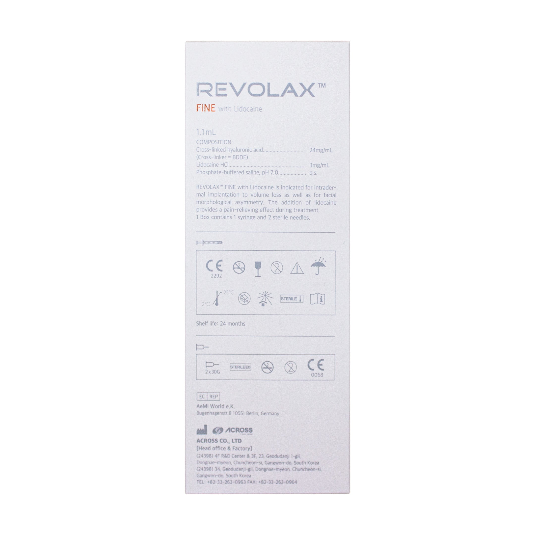Revolax Fine Lidocain 1X1,1ML