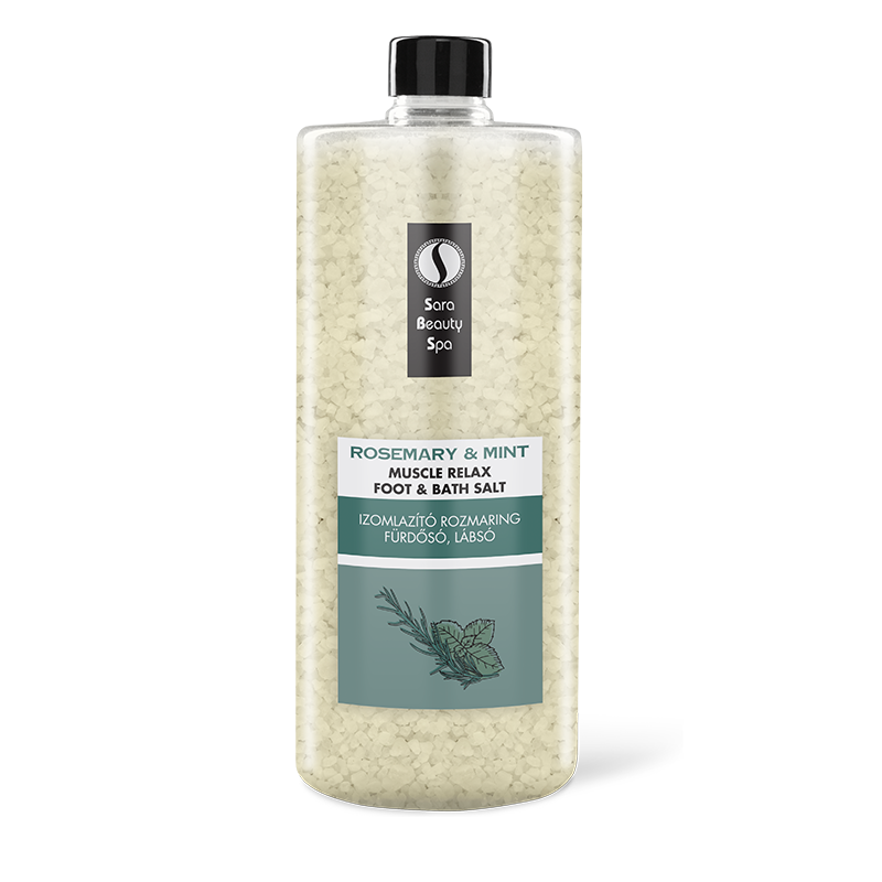Bade- og Fodbadesalt - Rosmarin & Mynte for Opfriskende Forkælelse - Next Cosmeitcs