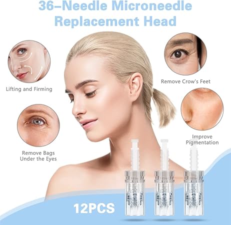 Udskiftningsnåle mikronadel derma pen 36, microneedling pen nålepatroner