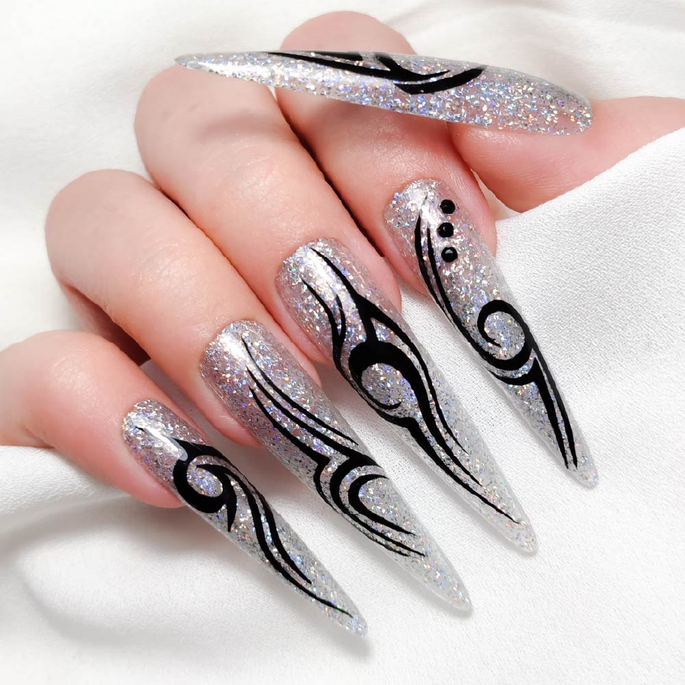 Gel Lak - Maria Sølv Holografisk - Next Cosmeitcs