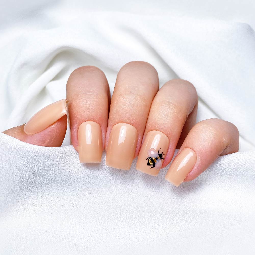 Natural Trøffel Gel Lak - Nude Hazelnut Elegance - Next Cosmeitcs