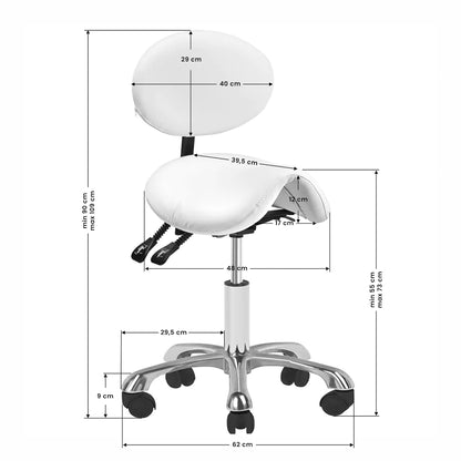 Giovanni - Behandlerstol 1025 Hvid - Next Cosmeitcs