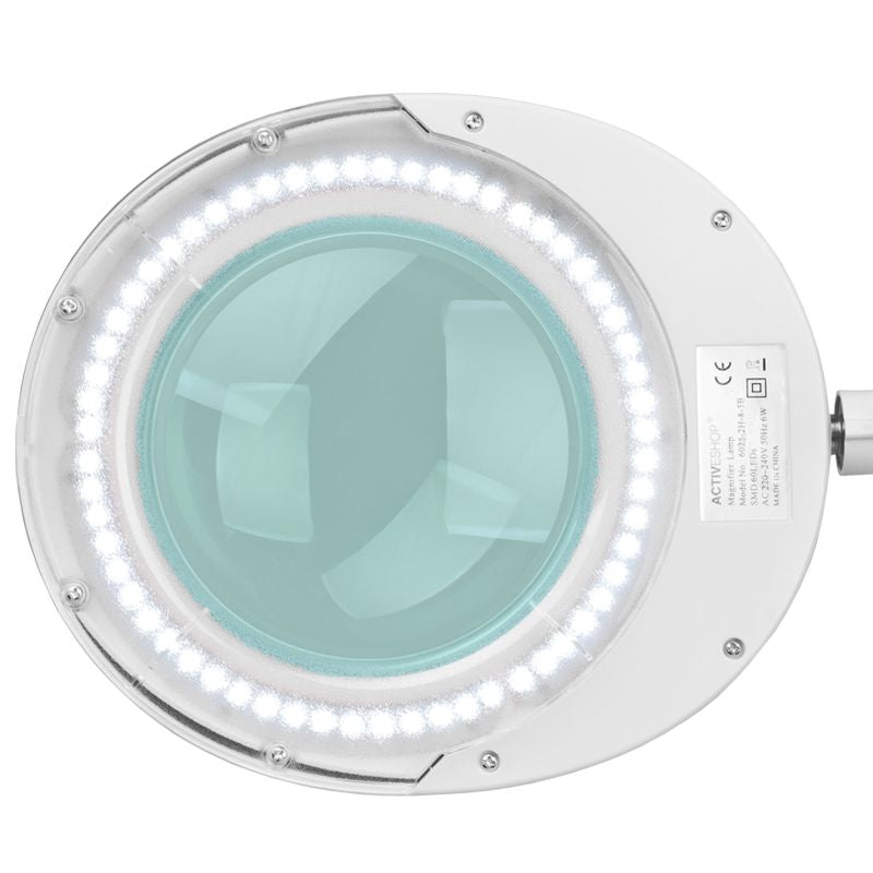 Elegante - Luplampe 6025 med 60 LED SMD lys og 5D linse til montering på bordet - Next Cosmeitcs