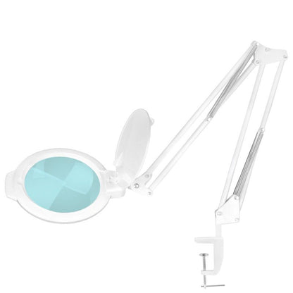 GLOW - Lup Ringlight 8013/6 til bordmontering Hvid - Next Cosmeitcs