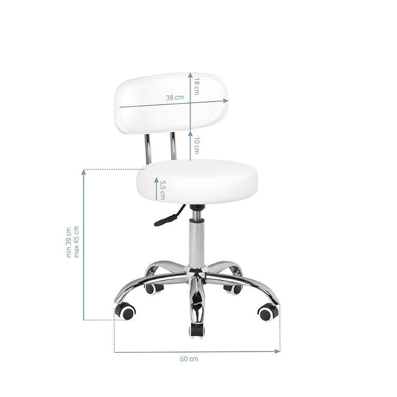 Salonstol Hvid - A-007