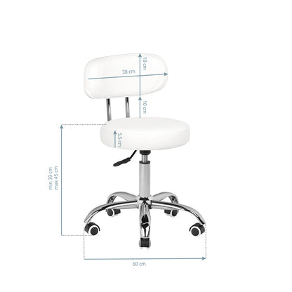 Salonstol Hvid - A-007