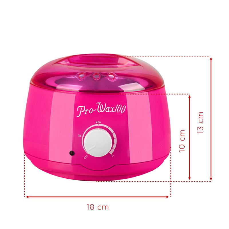 Pro Wax 100 voksvarmer, 400 ml dåse, 100W, pink - Next Cosmeitcs