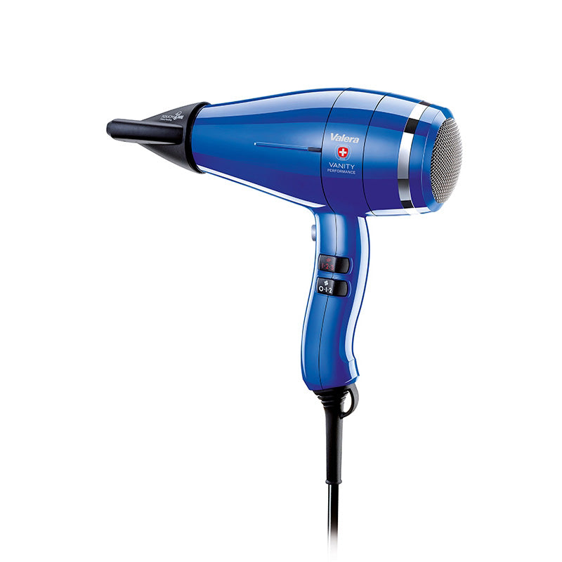 Valera Vanity Performance Hårtørrer Royal Blue 2400W med Rotocord - Next Cosmeitcs