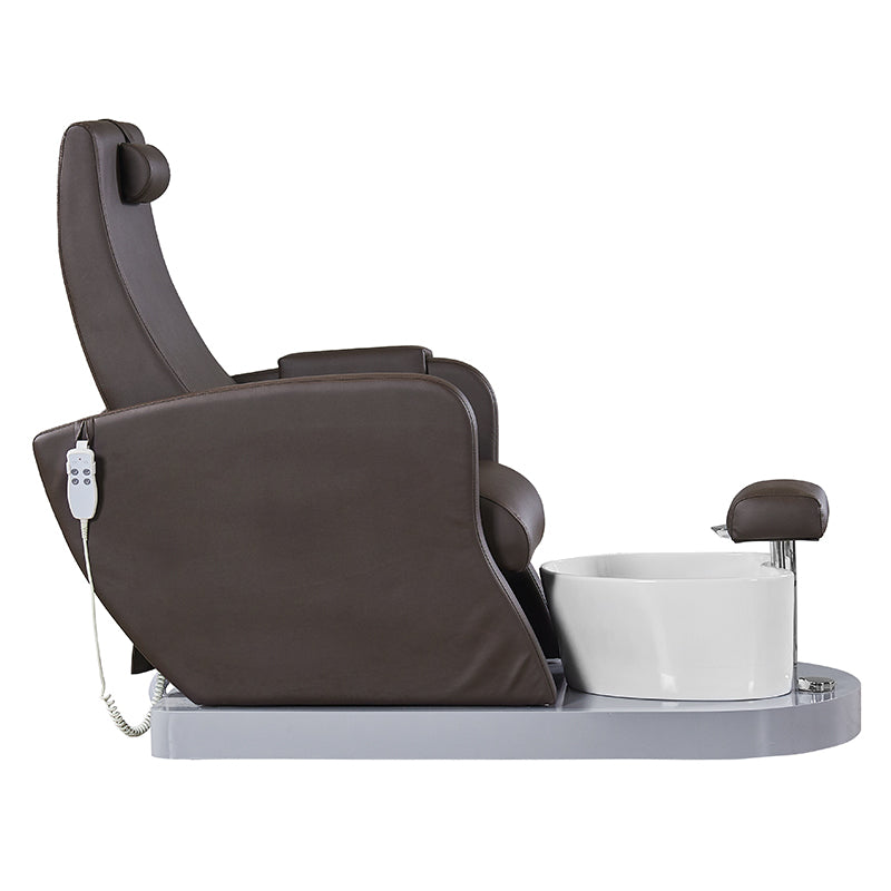 Azzurro 016B pedicure spa stol, brun