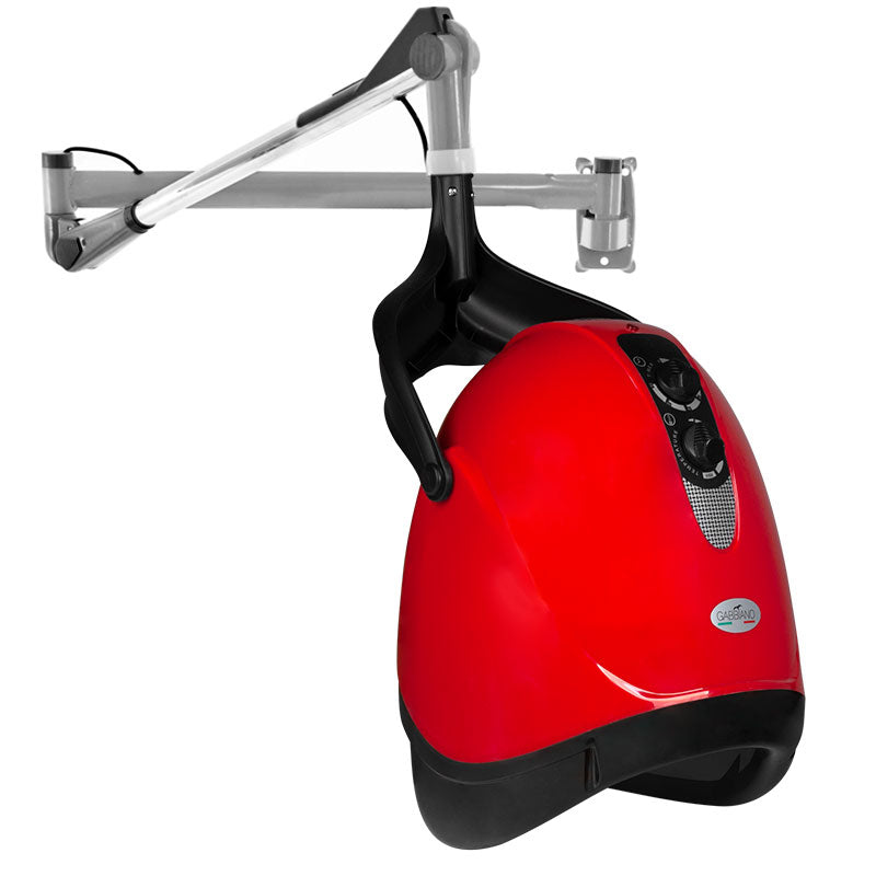 Gabbiano - Hængende Tørrehjelm Hood DX-201W rød - Next Cosmeitcs