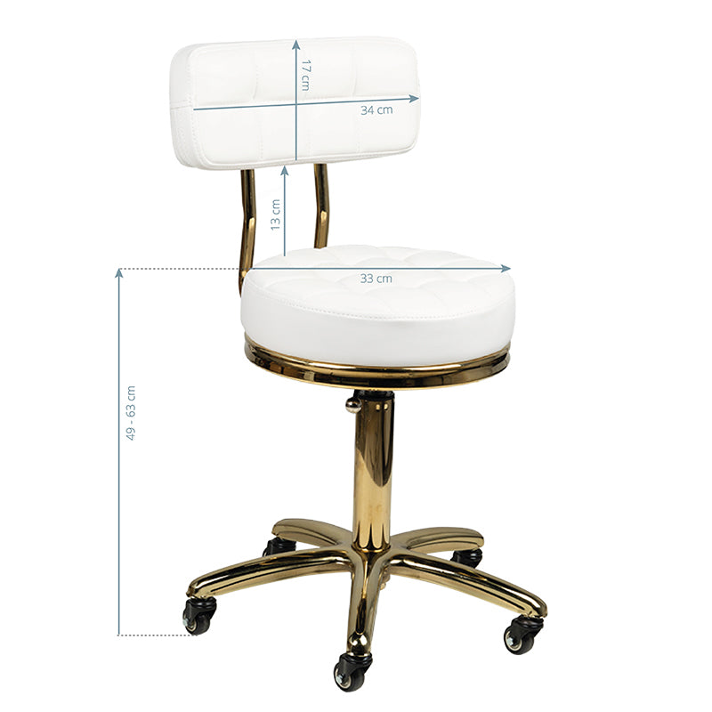 Kosmetik taburet - Hvid AM-961