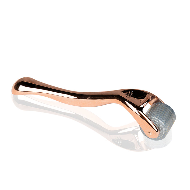 Derma Roller Mesoterapi Rosa guld 0,75 mm 192 Titanium nåle