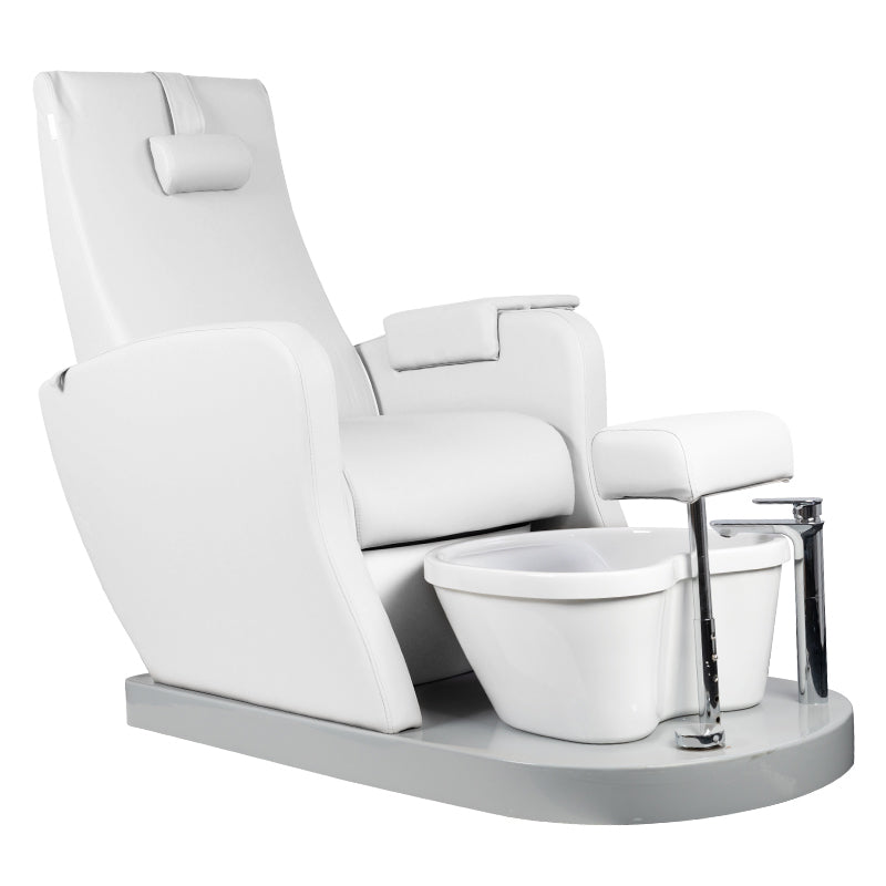 Azzurro 016B pedicure spa stol, hvid