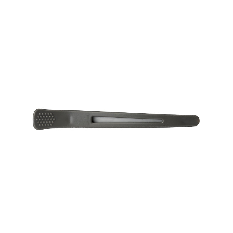 E-12B hair clip, 6 pcs 11.5 cm, grey