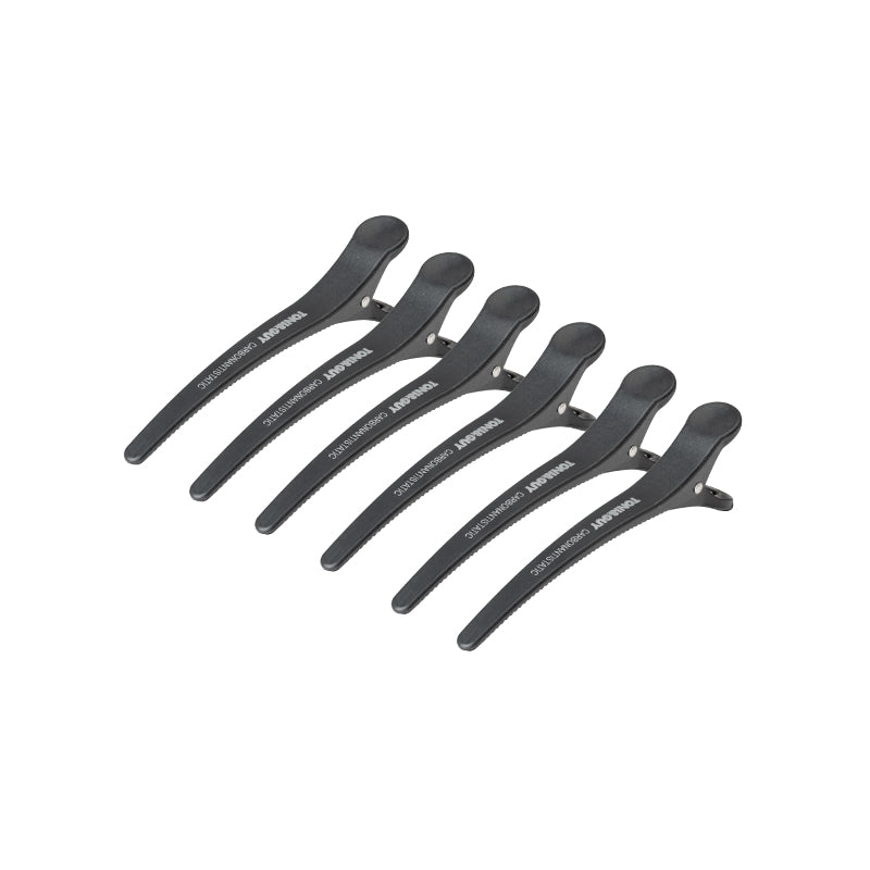 Toni&amp;amp;Guy E-32 hair clips, 6 pcs 11.5 cm, black