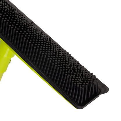 Gummi frisørkost med teleskopskaft