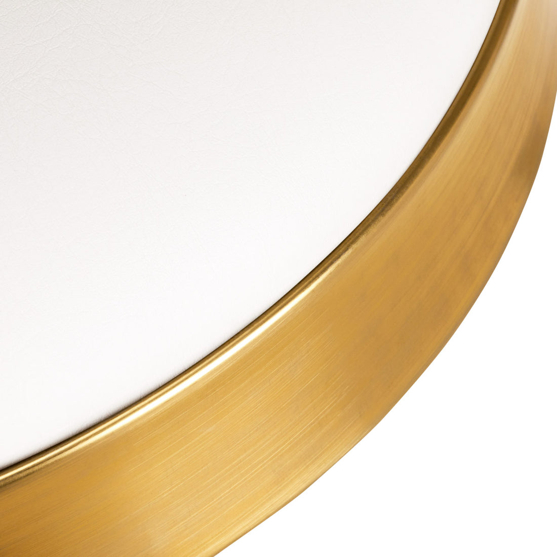 Behandlerstol – Taburet H7 hvid og guld