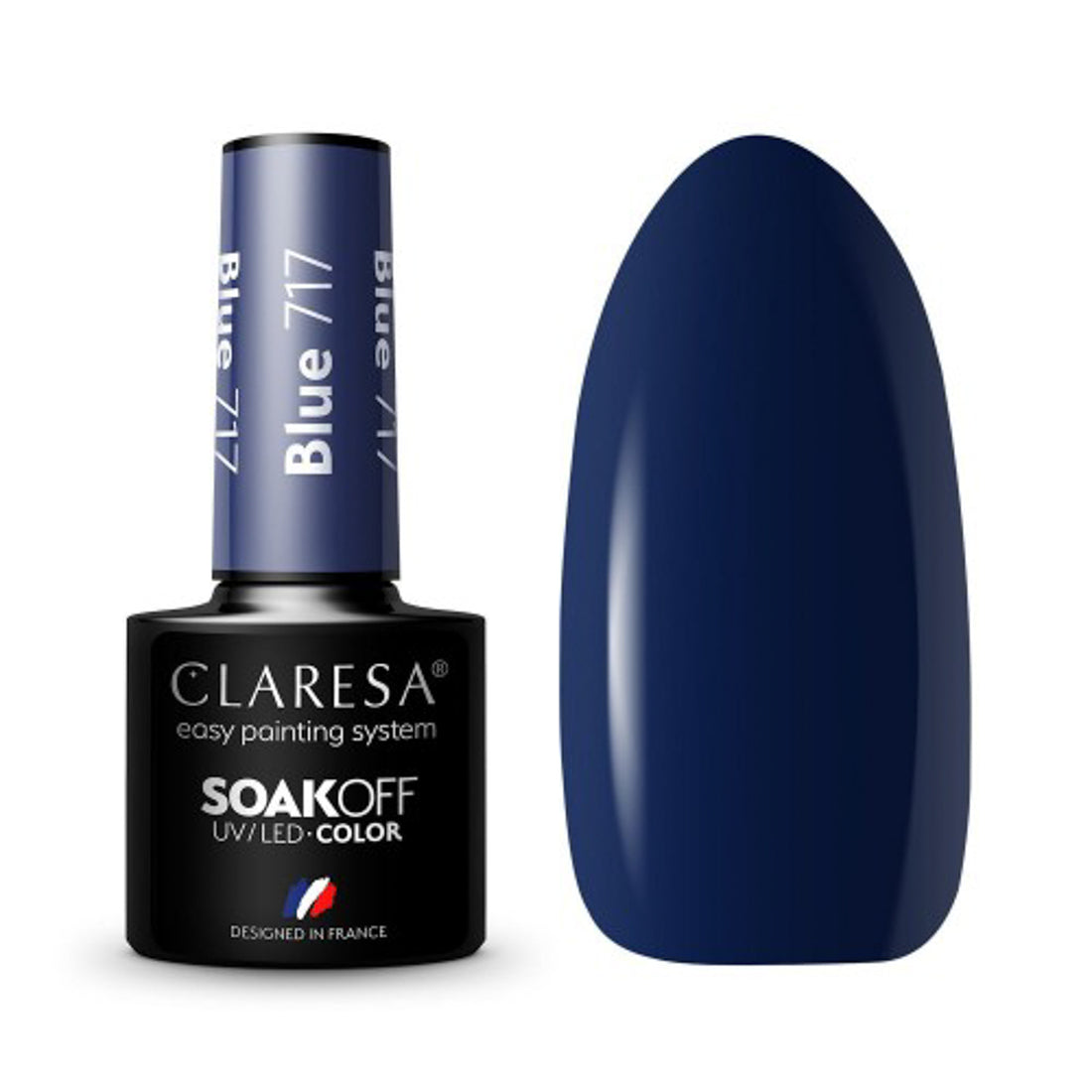 CLARESA Hybrid lak BLÅ 717 -5g - Next Cosmeitcs