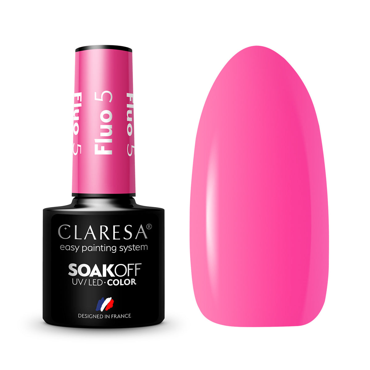 CLARESA Hybrid neglelak FLUO 5 -5g - Next Cosmeitcs