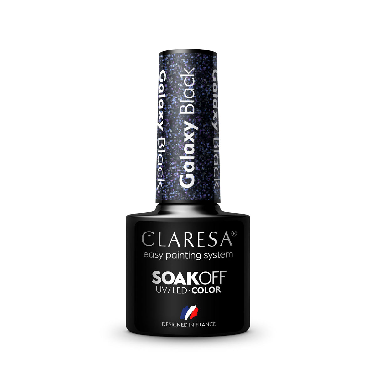 CLARESA Hybrid neglelak Galaxy Black 5g - Next Cosmeitcs