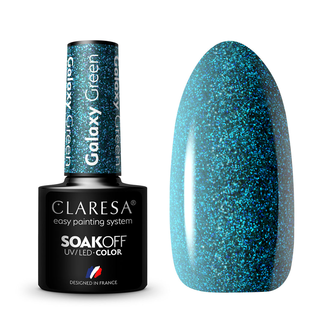 CLARESA Hybrid neglelak Galaxy Green 5g - Next Cosmeitcs