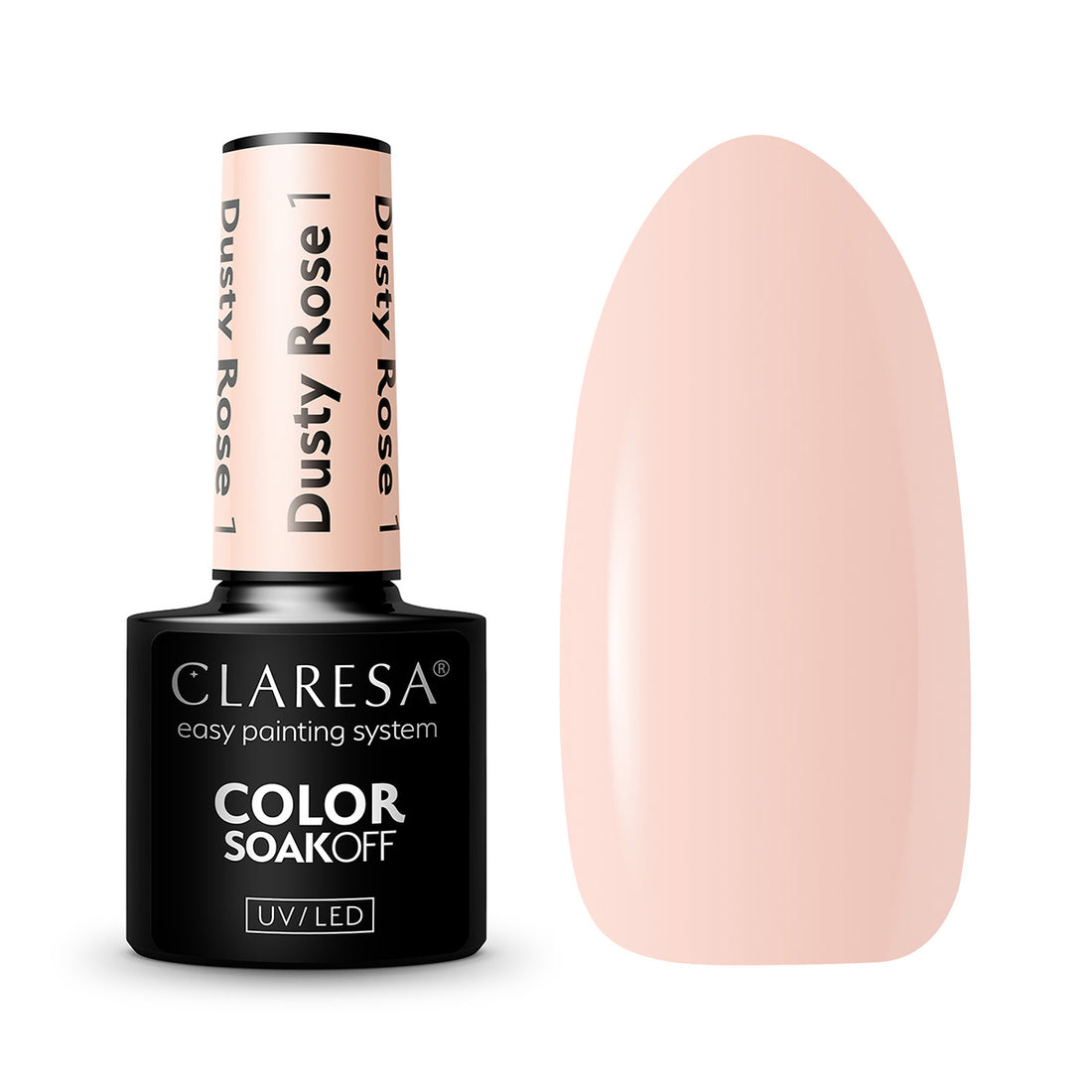 CLARESA Hybrid neglelak DUSTY ROSE 1 -5g - Next Cosmeitcs