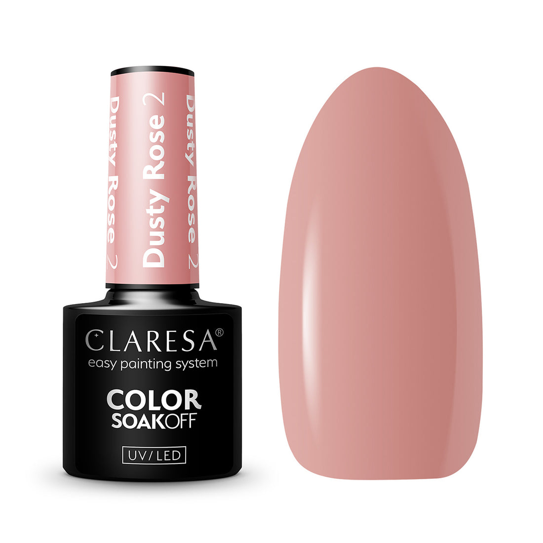 CLARESA Hybrid neglelak DUSTY ROSE 2 -5g - Next Cosmeitcs