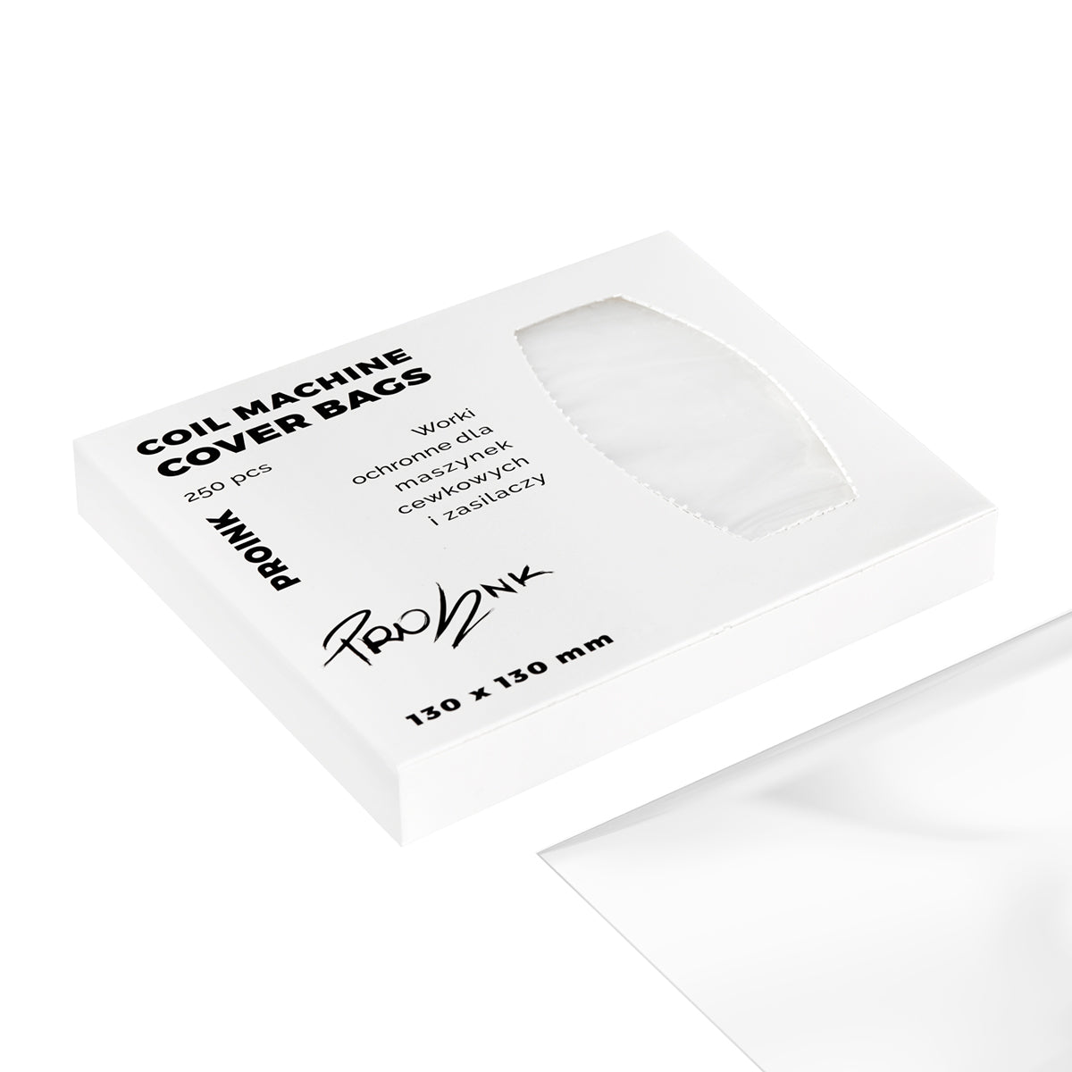 PRO INK Firkantet folie til tatoveringsmaskiner 250 stk. - Next Cosmeitcs