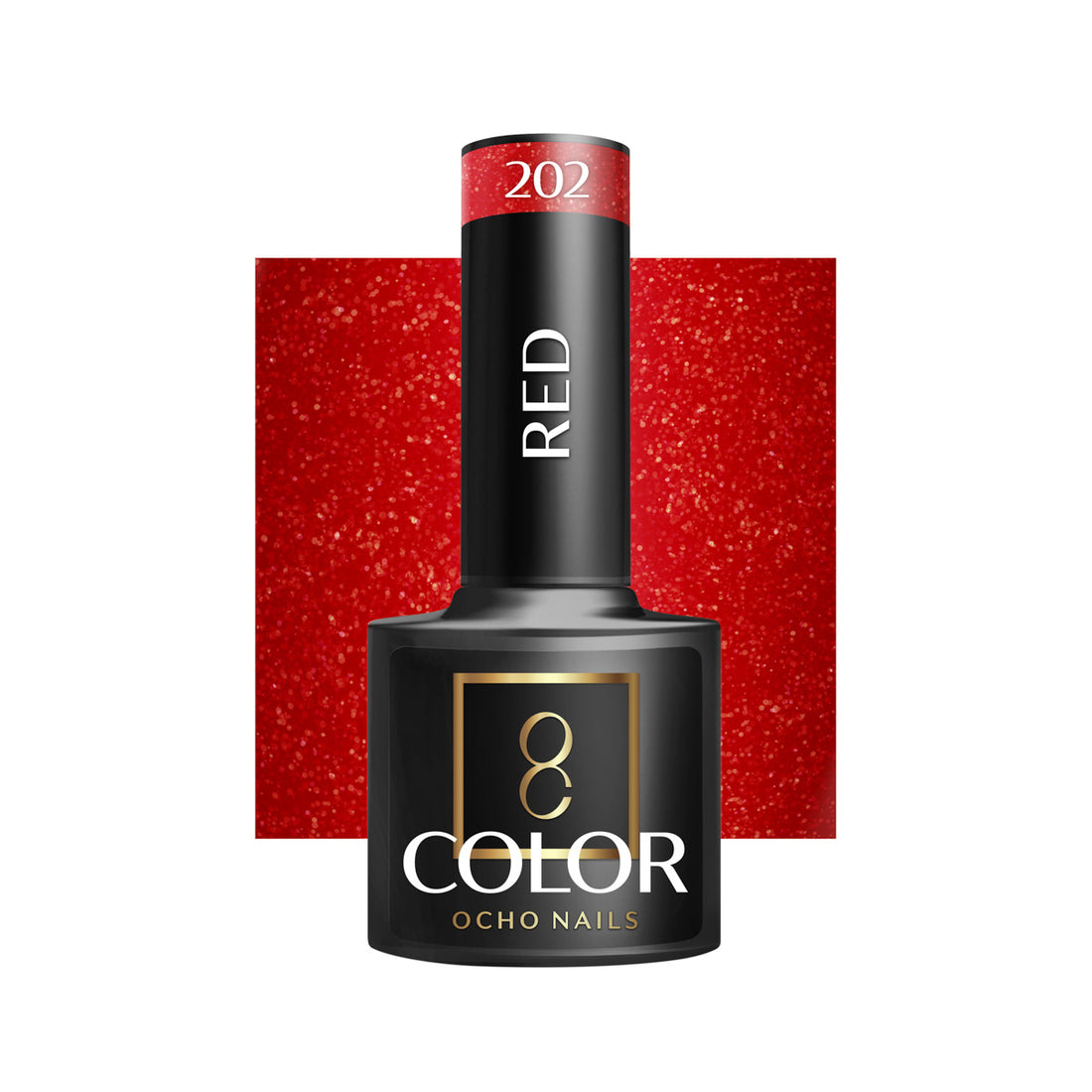 OCHO NAILS Hybrid Neglelak Rød 202 -5 g - Next Cosmeitcs