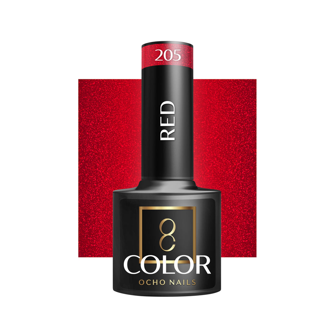 OCHO NAILS Hybrid Neglelak Rød 205 -5 g - Next Cosmeitcs