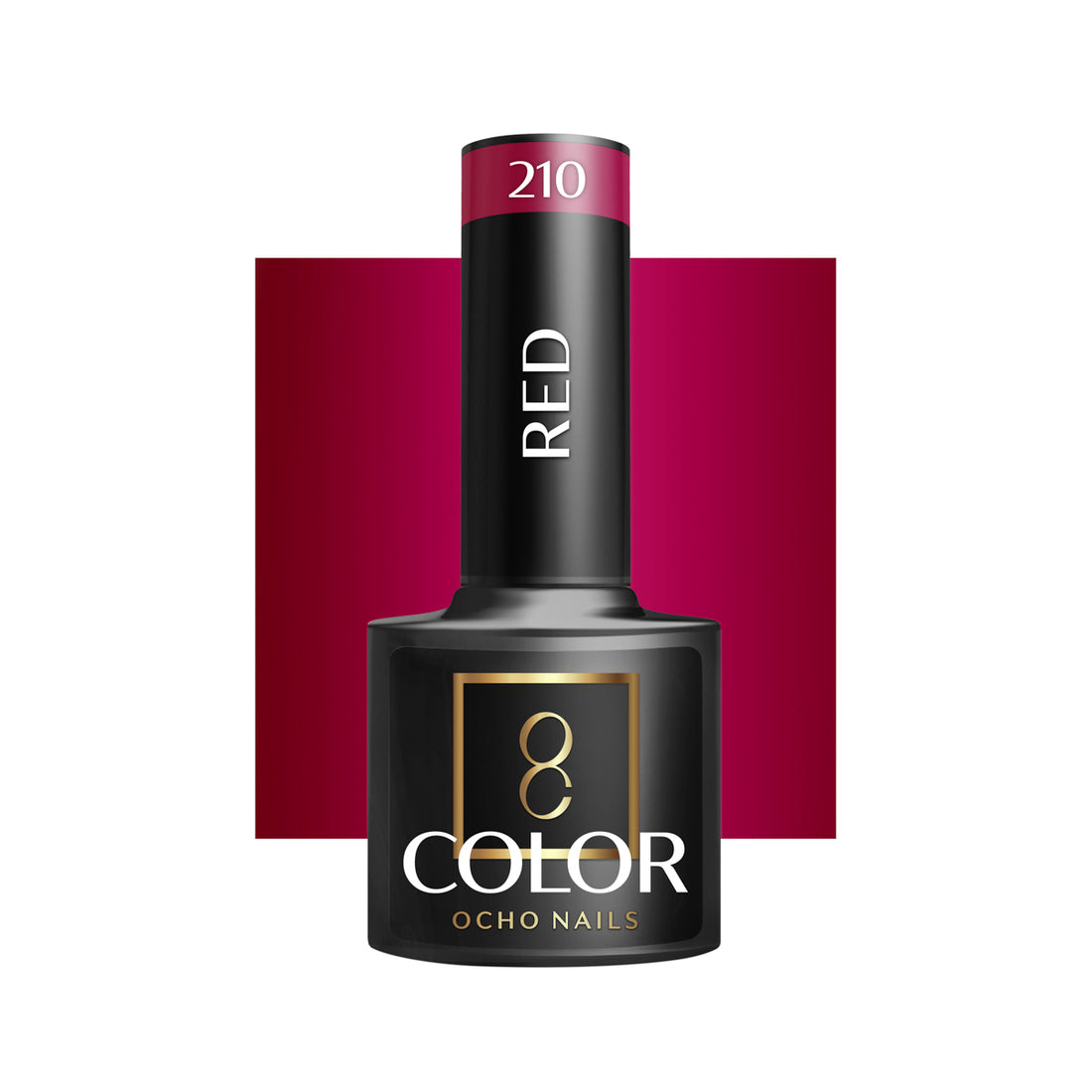 OCHO NAILS Hybrid Neglelak Rød210 -5 g - Next Cosmeitcs