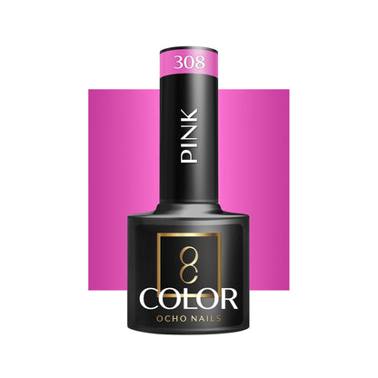 OCHO NAILS Hybrid Neglelak Pink 308 -5 g - Next Cosmeitcs