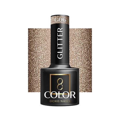 OCHO NAILS Glitter Hybrid neglelak G06 -5 g - Next Cosmeitcs