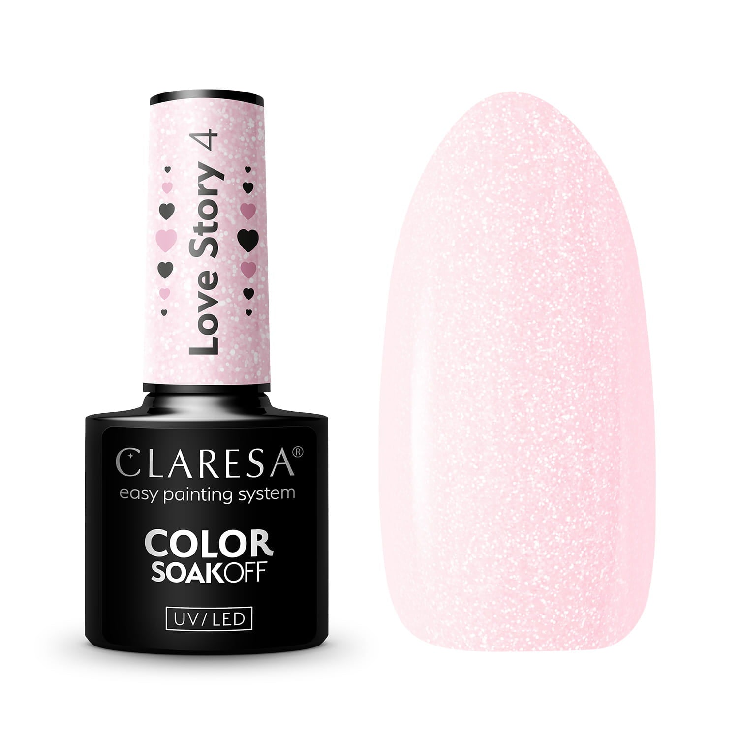 CLARESA LOVE STORY 4 Hybrid-Nagellack – 5 g