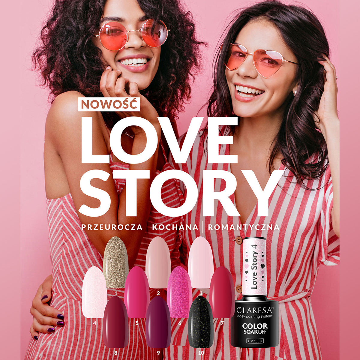 CLARESA LOVE STORY 4 Hybrid-Nagellack – 5 g