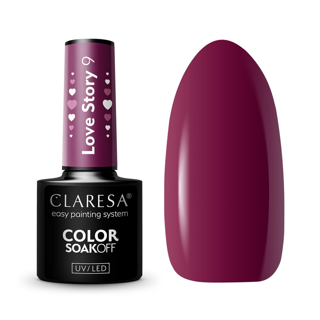 CLARESA LOVE STORY 9 Hybrid Neglelak - 5g