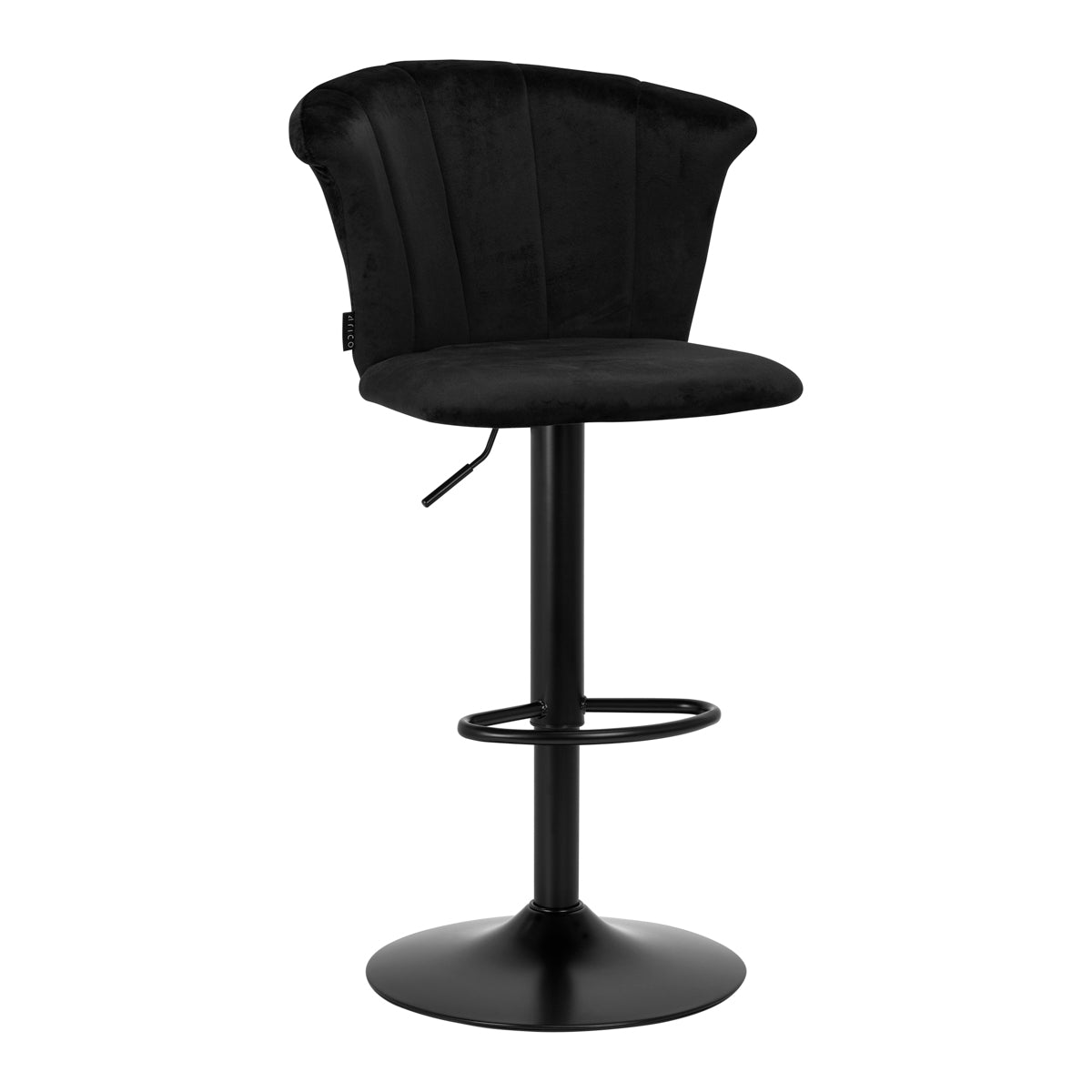Barstol QS-B801 i Sort velour - Next Cosmeitcs