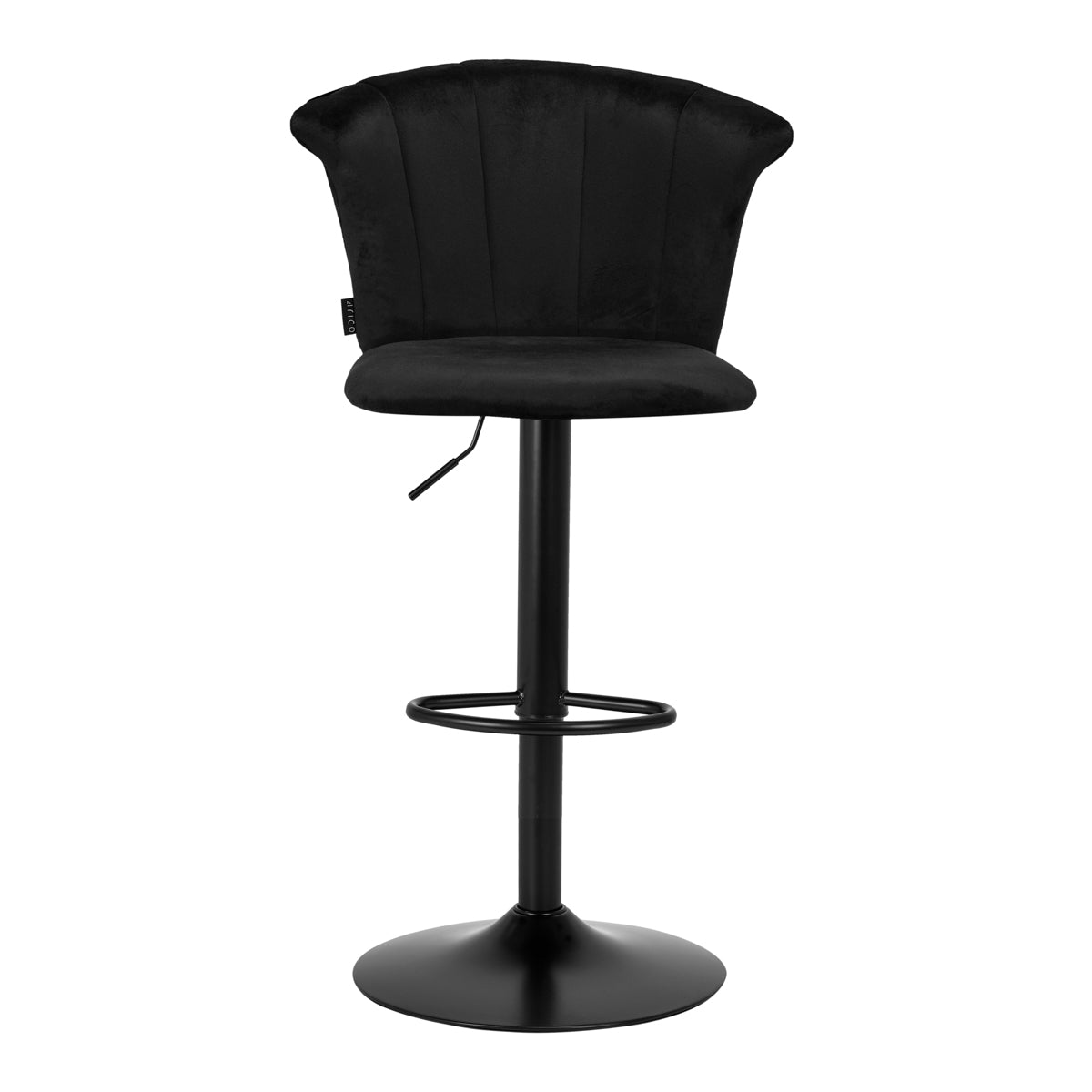 Barstol QS-B801 i Sort velour - Next Cosmeitcs